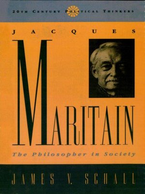 cover image of Jacques Maritain